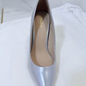 Aldo Shimmering Silver Women's Heels